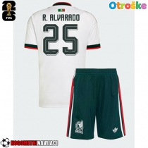 Otroške Nogometnih dresov Mehika Roberto Alvarado #25 Gostujoči SP 2026 Kratki rokavi (+ hlače)